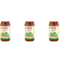 Pack of 3 - Priya Drumstick Pickle No Garlic - 300 Gm (10 Oz)