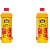 Pack of 2 - Rkg Virgin Gingelly Sesame Oil - 1 L (33.8 Fl Oz)