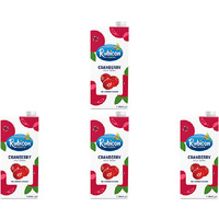 Pack of 4 - Rubicon Cranberry Juice - 1 L (33.8 Fl Oz)