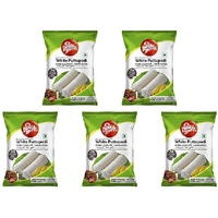 Pack of 5 - Double Horse White Puttupodi - 1 Kg (2.2 Lb)