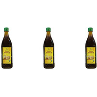 Pack of 3 - Jiva Organics Organic Sesame Oil Cold Pressed - 1 L (33.8 Fl Oz)