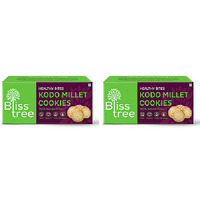 Pack of 2 - Bliss Tree Kodo Millet Cookies - 75 Gm (2.64 Oz))