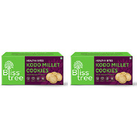 Pack of 2 - Bliss Tree Kodo Millet Cookies - 75 Gm (2.64 Oz))
