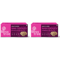 Pack of 2 - Bliss Tree Finger Millet Ragi Cookies - 75 Gm  (2.64 Oz)