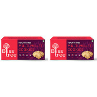 Pack of 2 - Bliss Tree Multi Millet Cookies - 75 Gm (2.64 Gm)