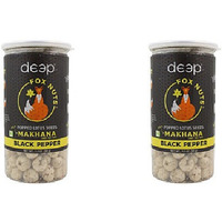 Pack of 2 - Deep Fox Nuts Makhana Black Pepper - 90 Gm (3.2 Oz)