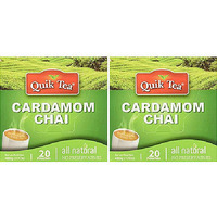 Pack of 2 - Quik Tea Cardamom Instant Chai Tea Latte - 480 Gm (17 Oz)