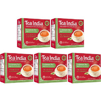 Pack of 5 - Tea India Cardamom Chai 80 Round Tea Bags - 182 Gm (6.43 Oz)