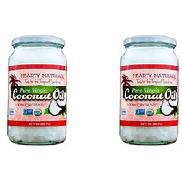 Pack of 2 - Hearty Naturals Pure Virgin Coconut Oil - 887 Ml (30 Fl Oz)