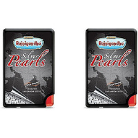 Pack of 2 - Rajnigandha Saffron Blended Silver Coated Pearls Elaichi - 5.75 Gm (0.2 Oz)