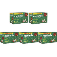 Pack of 5 - Medimix Ayurvedic Soap 4 Plus 1 Free Pack - 750 Gm (26.45 Oz)