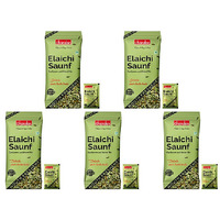 Pack of 5 - Chandan Mouth Freshener Elaichi Saunf 50 Sachet - 110 Gm (3.88 Oz)