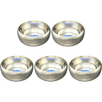 Pack of 5 - Super Shyne Stainless Steel Curved Bowl
