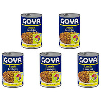 Pack of 5 - Goya Lentils - 15.5 Oz (439 Gm)
