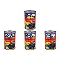 Pack of 4 - Goya Black Beans - 15.5 Oz (439 Gm)