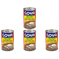 Pack of 4 - Goya Black Refried Beans Vegan - 16 Oz (454 Gm)