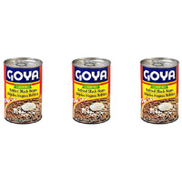 Pack of 3 - Goya Black Refried Beans Vegan - 16 Oz (454 Gm)