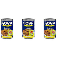 Pack of 3 - Goya Lentils - 15.5 Oz (439 Gm)