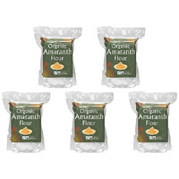 Pack of 5 - Jiva Organics Organic Amaranth Flour - 2 Lb (907 Gm)