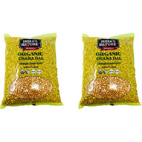 Pack of 2 - India's Nature Organic Chana Dal - 4 Lb (1.81 Kg)