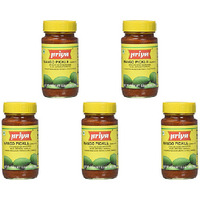 Pack of 5 - Priya Mango Pickle Without Garlic Extra Hot - 300 Gm (10.6 Oz)