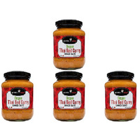 Pack of 4 - Jewel Of Asia Vegan Thai Red Curry Simmer Sauce - 350 Gm (12 Oz)