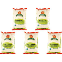 Pack of 5 - Laxmi Idli Rava Rice Flour Coarse - 2 Lb (907 Gm)