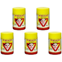 Pack of 5 - Vicco Vajradanti Herbal Toothpowder - 50 Gm (1.76 Oz)