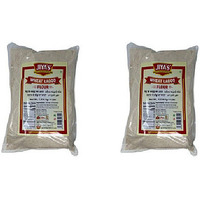 Pack of 2 - Jiya's Wheat Ladoo Flour - 1.81 Kg (4 Lbs)