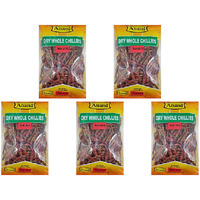 Pack of 5 - Anand Dry Whole Chillies Teja - 400 Gm (14 Oz)
