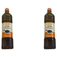 Pack of 2 - Avani 100% Pure Kachi Ghani Mustard Oil - 1 L (33.8 Fl Oz)