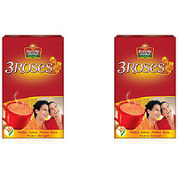 Pack of 2 - Brook Bond 3 Roses Loose Tea - 500 Gm (17.63 Oz)