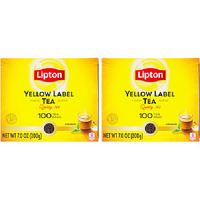 Pack of 2 - Lipton Yellow Label 100 Teabags - 200 Gm (7 Oz)