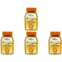 Pack of 4 - Just Organik Organic Turmeric Powder Jar - 200 Gm (7 Oz)