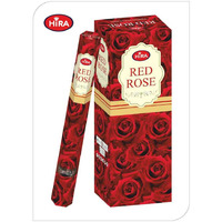 RED ROSE INCENSE STICKS PACKET (6 ROLLS / 120 STICKS)