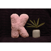Indian Soft and Flexible Alphabet cushion ||  Alphabet (K) in Baby Pink Color Alphabet cushion  Toy (Size: K)  Especially for Kids