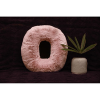 Indian Soft and Flexible Alphabet cushion ||  Alphabet (O) in Baby Pink Color Alphabet cushion  Toy (Size: O)  Especially for Kids