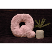 Indian Soft and Flexible Alphabet cushion ||  Alphabet (Q) in Baby Pink Color Alphabet cushion  Toy (Size: Q)  Especially for Kids