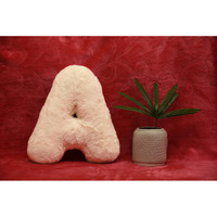 Indian Soft and Flexible Alphabet cushion ||  Alphie - Alphabet (A) in White Color - A Unique, Personalizable Alphabet cushion  Toy (Size: A)  Especially for Kids