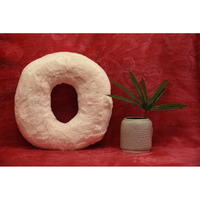 Indian Soft and Flexible Alphabet cushion ||  Alphie - Alphabet (O) in White Color - A Unique, Personalizable Alphabet cushion  Toy (Size: O)  Especially for Kids