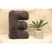 Indian Soft and Flexible Alphabet cushion ||  Alphie - Alphabet (E) in Mouse Color - A Unique, Personalizable Alphabet cushion  Toy (Size: E)  Especially for Kids