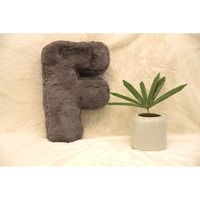 Indian Soft and Flexible Alphabet cushion ||  Alphie - Alphabet (F) in Mouse Color - A Unique, Personalizable Alphabet cushion  Toy (Size: F)  Especially for Kids