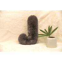 Indian Soft and Flexible Alphabet cushion ||  Alphie - Alphabet (J) in Mouse Color - A Unique, Personalizable Alphabet cushion  Toy (Size: J)  Especially for Kids