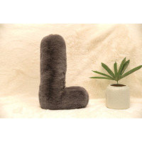 Indian Soft and Flexible Alphabet cushion ||  Alphie - Alphabet (L) in Mouse Color - A Unique, Personalizable Alphabet cushion  Toy (Size: L)  Especially for Kids