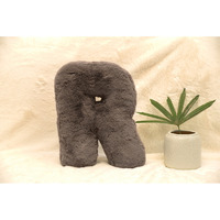Indian Soft and Flexible Alphabet cushion ||  Alphie - Alphabet (R) in Mouse Color - A Unique, Personalizable Alphabet cushion  Toy (Size: R)  Especially for Kids