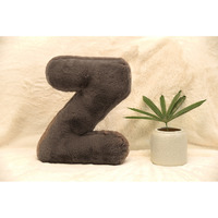 Indian Soft and Flexible Alphabet cushion ||  Alphie - Alphabet (Z) in Mouse Color - A Unique, Personalizable Alphabet cushion  Toy (Size: Z)  Especially for Kids