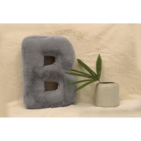 Indian Soft and Flexible Alphabet cushion ||  Alphie - Alphabet (B) in Light Grey Color - A Unique, Personalizable Alphabet cushion  Toy (Size: B)  Especially for Kids