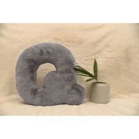 Indian Soft and Flexible Alphabet cushion ||  Alphie - Alphabet (Q) in Light Grey Color - A Unique, Personalizable Alphabet cushion  Toy (Size: Q)  Especially for Kids