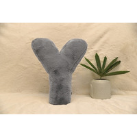 Indian Soft and Flexible Alphabet cushion ||  Alphie - Alphabet (Y) in Light Grey Color - A Unique, Personalizable Alphabet cushion  Toy (Size: Y)  Especially for Kids