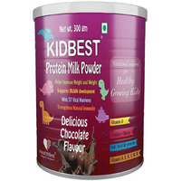 HealthBest Kidbest Protein Milk Powder for Kids | Healthy Growing Kids | Smart & Strong Kids | Increase Energy & Stamina | Chocolate Flavor | 300gm